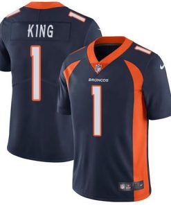 Nike Denver Broncos #1 Marquette King Navy Blue Alternate Men's Stitched NFL Vapor Untouchable Limited Jersey Men's