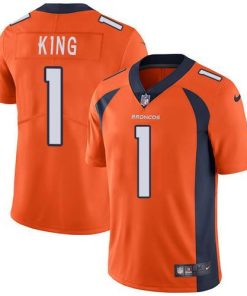 Nike Denver Broncos #1 Marquette King Orange Team Color Men's Stitched NFL Vapor Untouchable Limited Jersey Men's