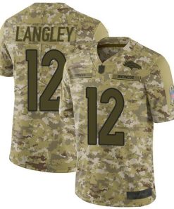 Nike Denver Broncos #12 Brendan Langley Camo Men's Stitched NFL Limited 2018 Salute To Service Jersey Men's