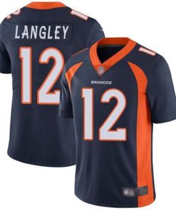 Nike Denver Broncos #12 Brendan Langley Navy Blue Alternate Men's Stitched NFL Vapor Untouchable Limited Jersey Men's