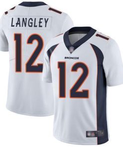 Nike Denver Broncos #12 Brendan Langley White Men's Stitched NFL Vapor Untouchable Limited Jersey Men's