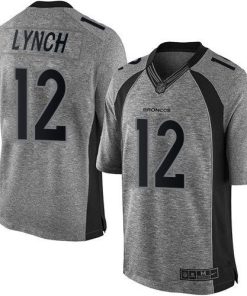 Nike Denver Broncos #12 Paxton Lynch Gray Men's Stitched NFL Limited Gridiron Gray Jersey Men's