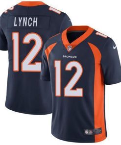Nike Denver Broncos #12 Paxton Lynch Navy Blue Alternate Men's Stitched NFL Vapor Untouchable Limited Jersey Men's