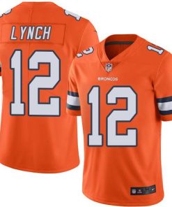 Nike Denver Broncos #12 Paxton Lynch Orange Men's Stitched NFL Limited Rush Jersey Men's