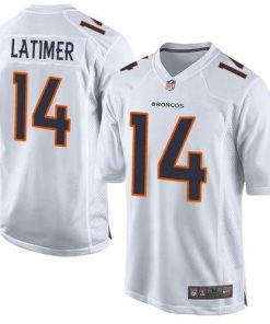 Nike Denver Broncos #14 Cody Latimer White Men's Stitched NFL Game Event Jersey Men's
