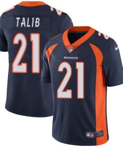 Nike Denver Broncos #21 Aqib Talib Navy Blue Alternate Men's Stitched NFL Vapor Untouchable Limited Jersey Men's