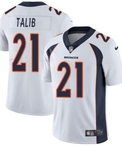 Nike Denver Broncos #21 Aqib Talib White Men's Stitched NFL Vapor Untouchable Limited Jersey Men's