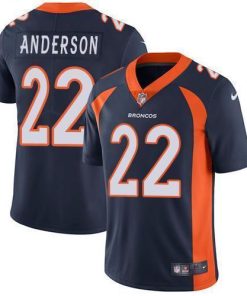 Nike Denver Broncos #22 C.J. Anderson Navy Blue Alternate Men's Stitched NFL Vapor Untouchable Limited Jersey Men's