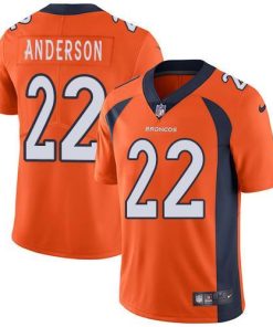 Nike Denver Broncos #22 C.J. Anderson Orange Team Color Men's Stitched NFL Vapor Untouchable Limited Jersey Men's