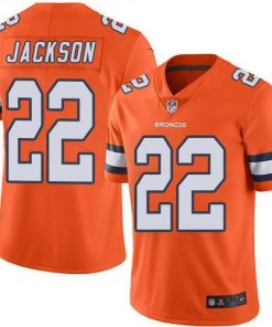 Nike Denver Broncos #22 Kareem Jackson Orange Men's Stitched NFL Limited Rush Jersey Men's