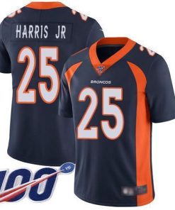 Nike Denver Broncos #25 Chris Harris Jr Navy Blue Alternate Men's Stitched NFL 100th Season Vapor Limited Jersey Men's
