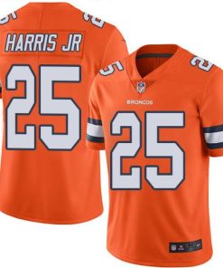 Nike Denver Broncos #25 Chris Harris Jr Orange Men's Stitched NFL Limited Rush Jersey Men's