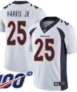 Nike Denver Broncos #25 Chris Harris Jr White Men's Stitched NFL 100th Season Vapor Limited Jersey Men's