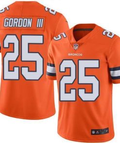 Nike Denver Broncos #25 Melvin Gordon III Orange Men's Stitched NFL Limited Rush Jersey Men's