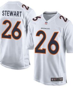 Nike Denver Broncos #26 Darian Stewart White Men's Stitched NFL Game Event Jersey Men's