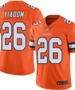 Nike Denver Broncos #26 Isaac Yiadom Orange Men's Stitched NFL Limited Rush Jersey Men's