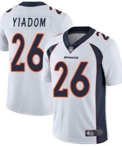 Nike Denver Broncos #26 Isaac Yiadom White Men's Stitched NFL Vapor Untouchable Limited Jersey Men's