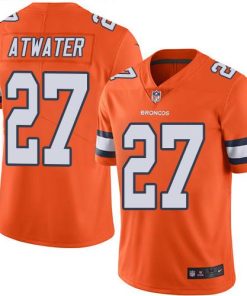 Nike Denver Broncos #27 Steve Atwater Orange Men's Stitched NFL Limited Rush Jersey Men's