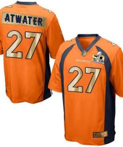 Nike Denver Broncos #27 Steve Atwater Orange Team Color Men's Stitched NFL Game Super Bowl 50 Collection Jersey Men's