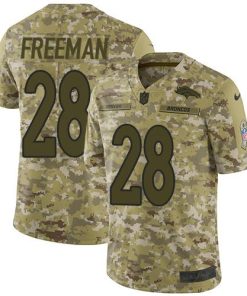 Nike Denver Broncos #28 Royce Freeman Camo Men's Stitched NFL Limited 2018 Salute To Service Jersey Men's