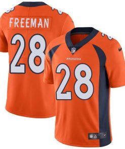 Nike Denver Broncos #28 Royce Freeman Orange Team Color Men's Stitched NFL Vapor Untouchable Limited Jersey Men's