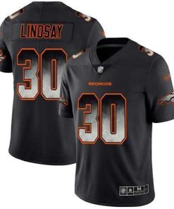 Nike Denver Broncos #30 Phillip Lindsay Black Men's Stitched NFL Vapor Untouchable Limited Smoke Fashion Jersey Men's