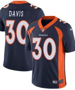 Nike Denver Broncos #30 Terrell Davis Navy Blue Alternate Men's Stitched NFL Vapor Untouchable Limited Jersey Men's