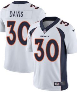 Nike Denver Broncos #30 Terrell Davis White Men's Stitched NFL Vapor Untouchable Limited Jersey Men's