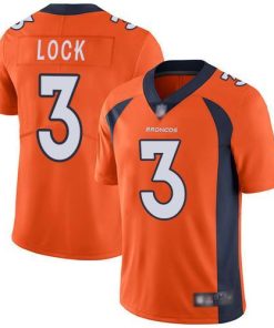 Nike Denver Broncos #3 Drew Lock Orange Team Color Men's Stitched NFL Vapor Untouchable Limited Jersey Men's