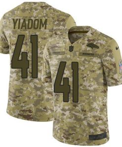 Nike Denver Broncos #41 Isaac Yiadom Camo Men's Stitched NFL Limited 2018 Salute To Service Jersey Men's