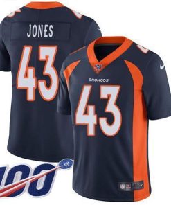Nike Denver Broncos #43 Joe Jones Navy Blue Alternate Men's Stitched NFL 100th Season Vapor Untouchable Limited Jersey Men's