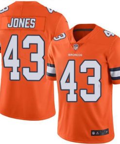 Nike Denver Broncos #43 Joe Jones Orange Men's Stitched NFL Limited Rush Jersey Men's
