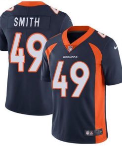 Nike Denver Broncos #49 Dennis Smith Navy Blue Alternate Men's Stitched NFL Vapor Untouchable Limited Jersey Men's