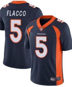 Nike Denver Broncos #5 Joe Flacco Navy Blue Alternate Men's Stitched NFL Vapor Untouchable Limited Jersey Men's