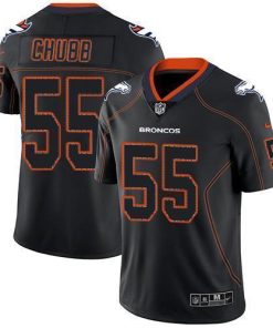 Nike Denver Broncos #55 Bradley Chubb Lights Out Black Men's Stitched NFL Limited Rush Jersey Men's