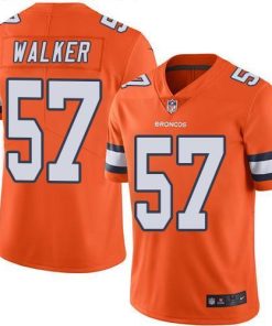 Nike Denver Broncos #57 Demarcus Walker Orange Men's Stitched NFL Limited Rush Jersey Men's