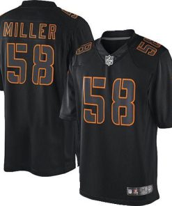 Nike Denver Broncos #58 Von Miller Black Men's Stitched NFL Impact Limited Jersey Men's