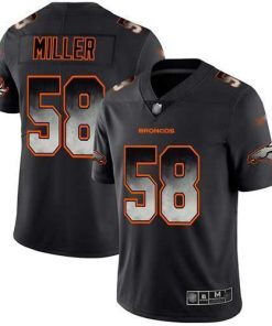 Nike Denver Broncos #58 Von Miller Black Men's Stitched NFL Vapor Untouchable Limited Smoke Fashion Jersey Men's