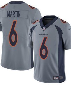 Nike Denver Broncos #6 Sam Martin Gray Men's Stitched NFL Limited Inverted Legend Jersey Men's