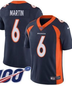 Nike Denver Broncos #6 Sam Martin Navy Blue Alternate Men's Stitched NFL 100th Season Vapor Untouchable Limited Jersey Men's