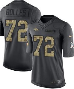 Nike Denver Broncos #72 Garett Bolles Black Men's Stitched NFL Limited 2016 Salute to Service Jersey Men's