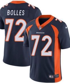 Nike Denver Broncos #72 Garett Bolles Navy Blue Alternate Men's Stitched NFL Vapor Untouchable Limited Jersey Men's