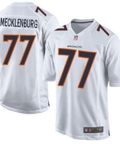 Nike Denver Broncos #77 Karl Mecklenburg White Men's Stitched NFL Game Event Jersey Men's