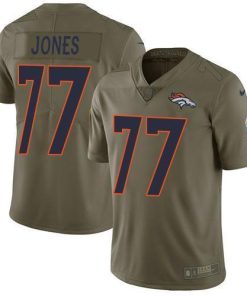 Nike Denver Broncos #77 Sam Jones Olive Men's Stitched NFL Limited 2017 Salute To Service Jersey Men's