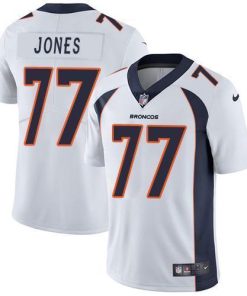 Nike Denver Broncos #77 Sam Jones White Men's Stitched NFL Vapor Untouchable Limited Jersey Men's