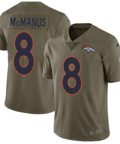 Nike Denver Broncos #8 Brandon McManus Olive Men's Stitched NFL Limited 2017 Salute to Service Jersey Men's