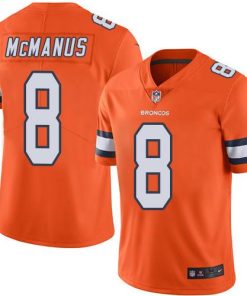 Nike Denver Broncos #8 Brandon McManus Orange Men's Stitched NFL Limited Rush Jersey Men's