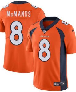 Nike Denver Broncos #8 Brandon McManus Orange Team Color Men's Stitched NFL Vapor Untouchable Limited Jersey Men's