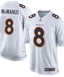 Nike Denver Broncos #8 Brandon McManus White Men's Stitched NFL Game Event Jersey Men's