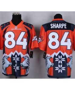 Nike Denver Broncos #84 Shannon Sharpe Orange Men's Stitched NFL Elite Noble Fashion Jersey Men's